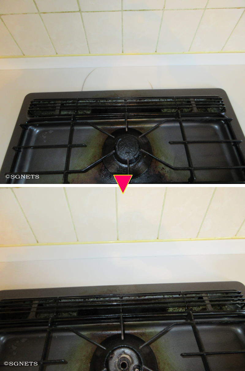 人工大理石ひび割れ補修塗装映